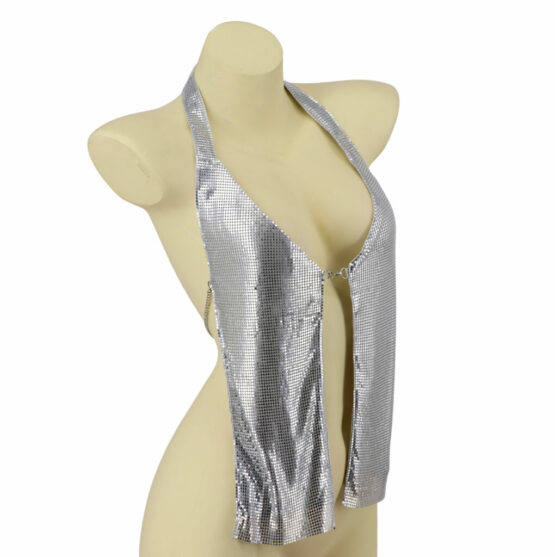 94066 - Metal Mesh Halter Top - Image 6