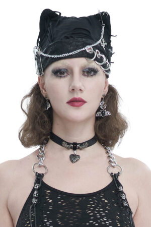 AS145 - Kitty Headdress with Chain and rings