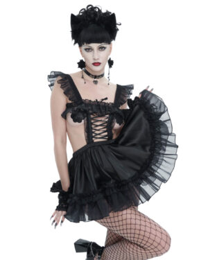 SX23 - Laced  Ruffle Lingerie Dress