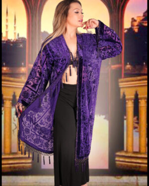 1813 - Medallion Long Jacket- Champagne