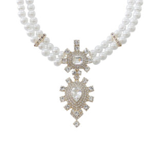 18431 - g pearl 2 layer necklace