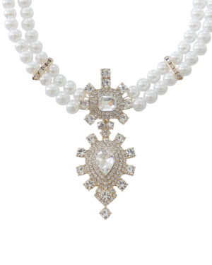 18431 - g pearl 2 layer necklace