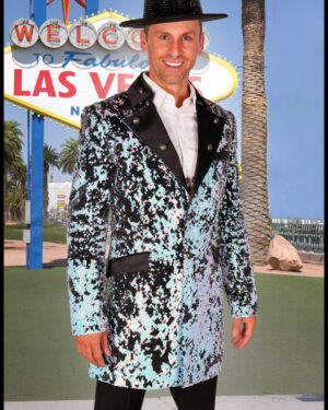 2606 - Blue Sequin Blazer