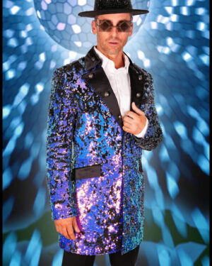 2609 - Purple Sequin Blazer