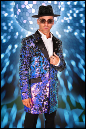 2609 - Purple Sequin Blazer