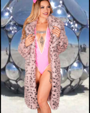 2644 - Faux Fur Leopard Jacket