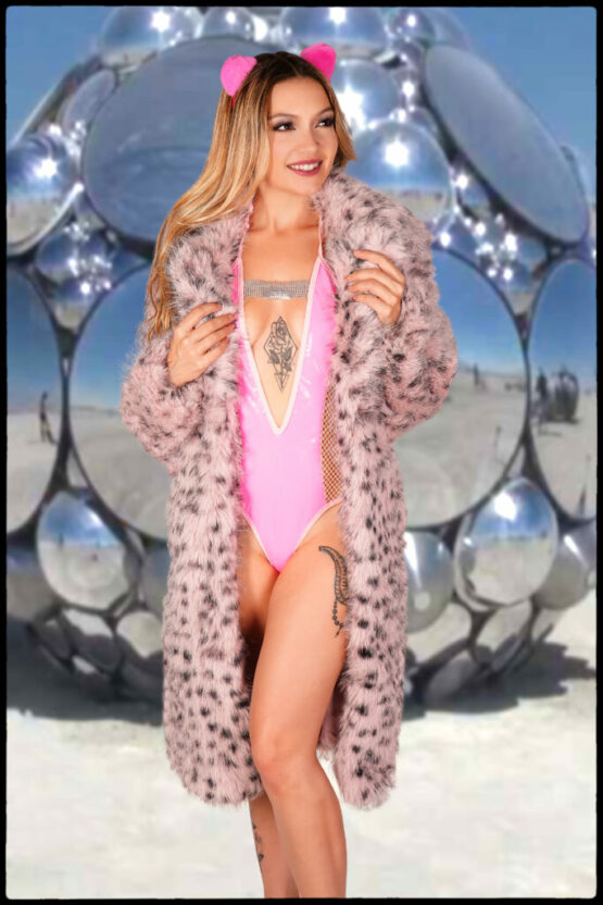 2644 - Faux Fur Leopard Jacket