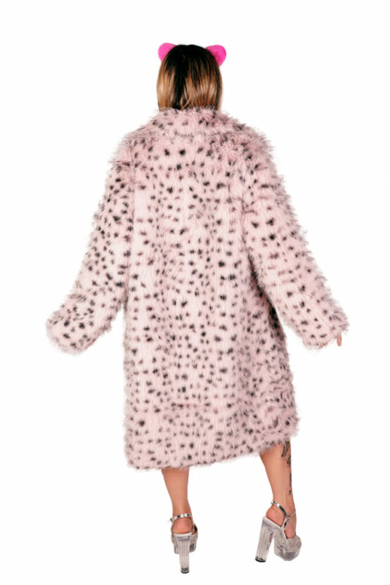2644 - Faux Fur Leopard Jacket - Image 2
