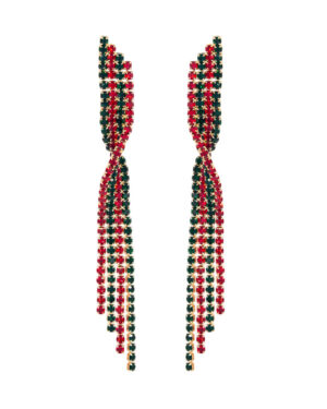 27991 - g rs Christmas twisted tassel earring