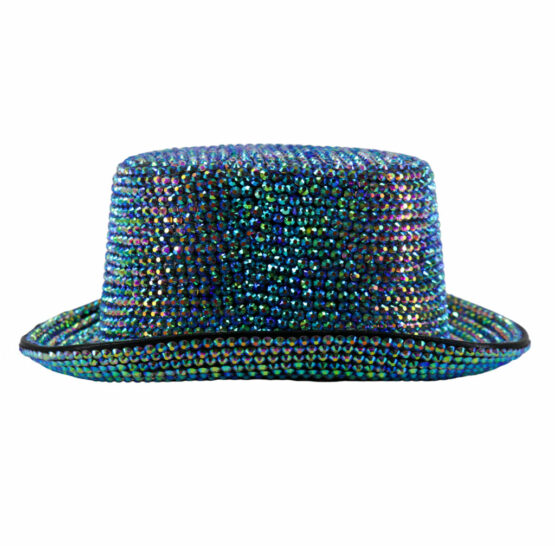 69586 - AB Rhinestones Top Hat - Image 2