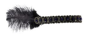 71185-FLPR - Flapper Beaded Headband with feathers