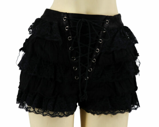 7308 - Tiered Laced Ruffle Skirt - Image 8
