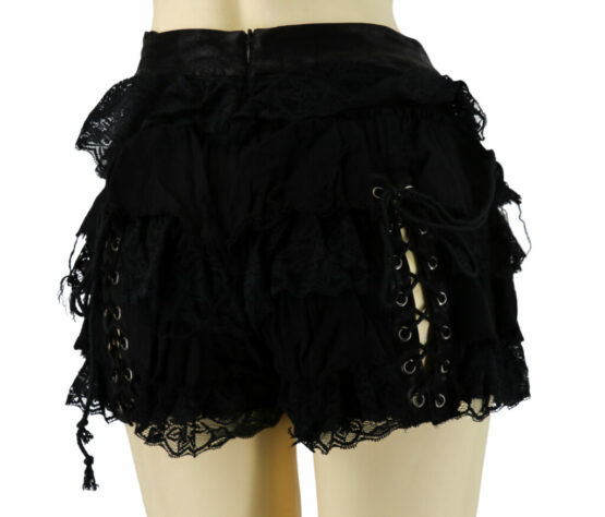 7308 - Tiered Laced Ruffle Skirt - Image 7