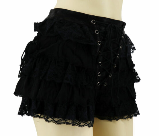 7308 - Tiered Laced Ruffle Skirt - Image 6