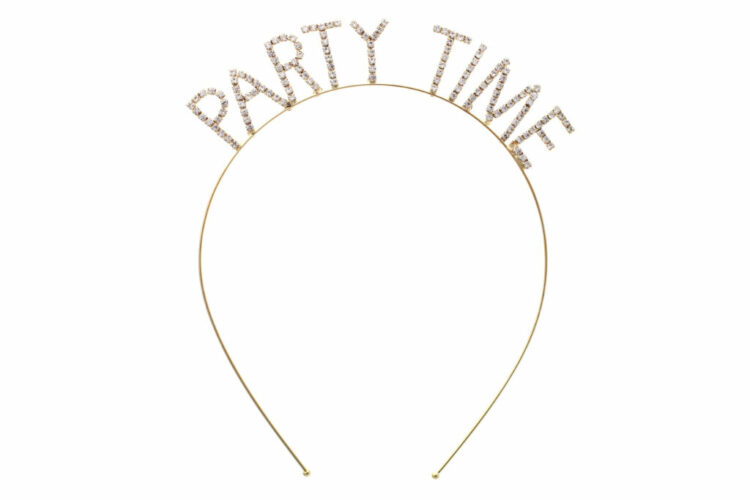 71513 - Party Time Rhinestone Headband - Gold