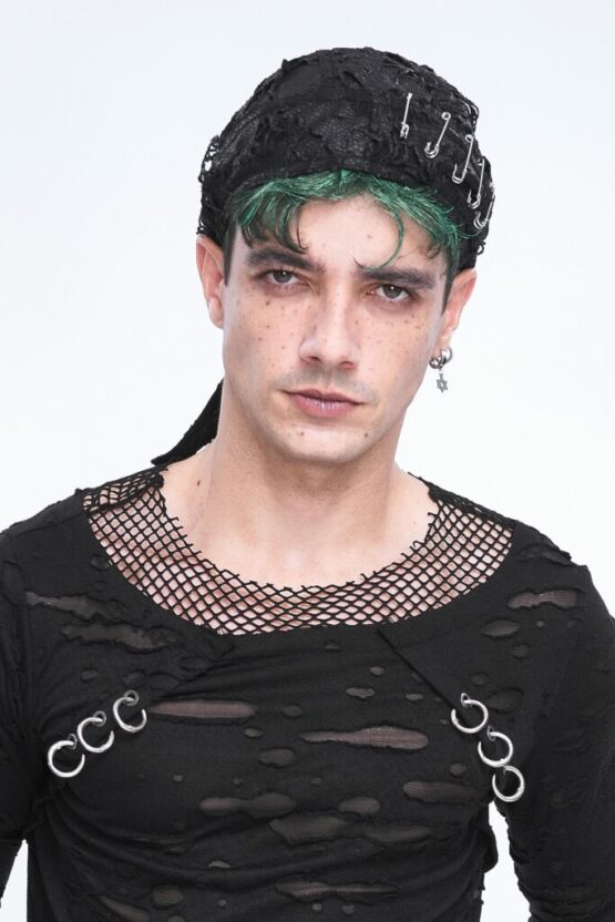 AS164 - Distressed safety pin Headdress - Image 3