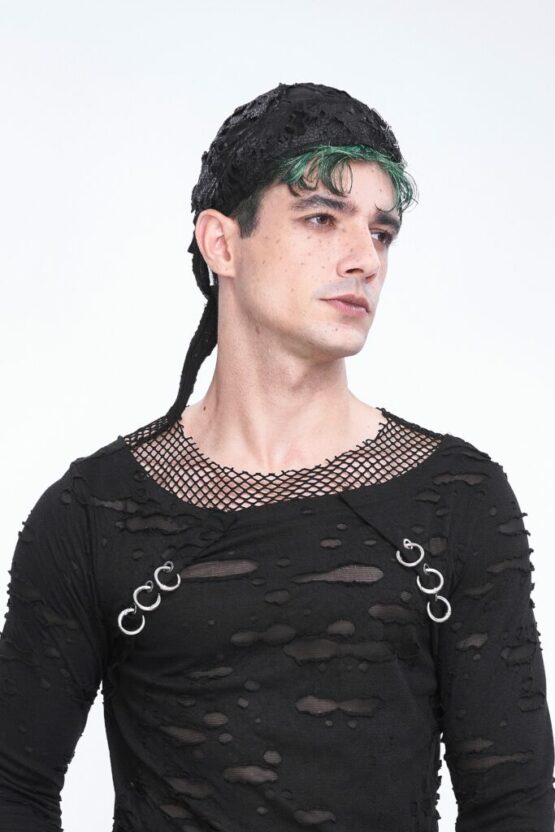 AS164 - Distressed safety pin Headdress - Image 5