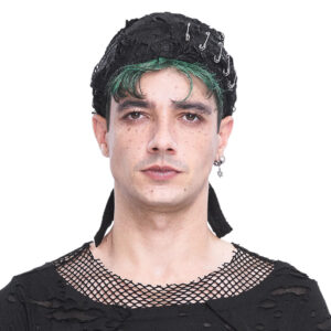 AS164 - Distressed safety pin Headdress