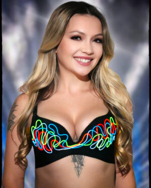 LED112 - LED Wavy Multi Wire Bra