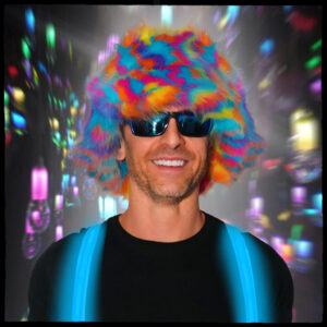 2670 - Splatter Rainbow Bucket Faux Fur Hat