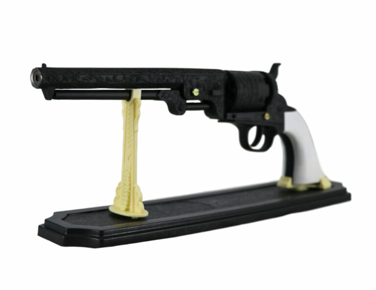 G1851 - 13.5" Decorative Antique Revolver Gun w/display - Image 5
