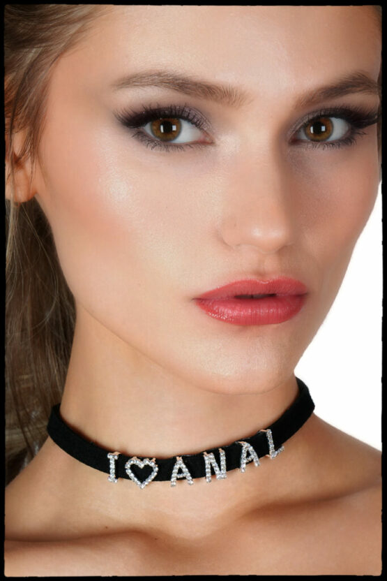 8693 - Choker - I (Heart) Anal