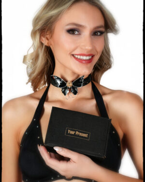 BZ01 - Butterfly with diamond choker