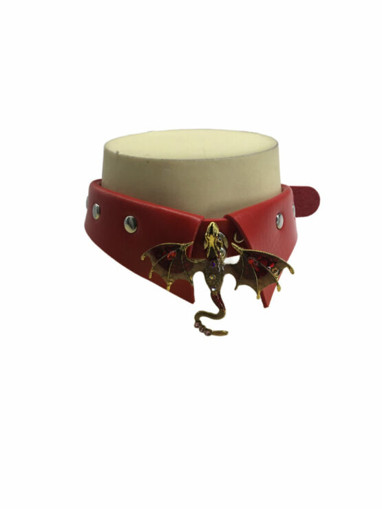 BZ02 - Red Dragon collar choker - Image 3