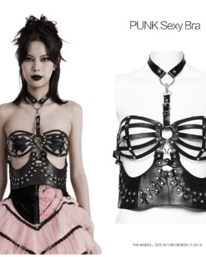 WS604 - Halter neck caged bra