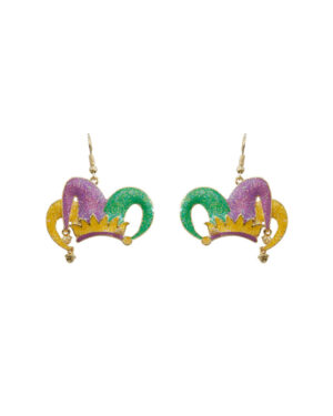 28047 - g clown hat mardi gras ear Size:1.5x1.9in