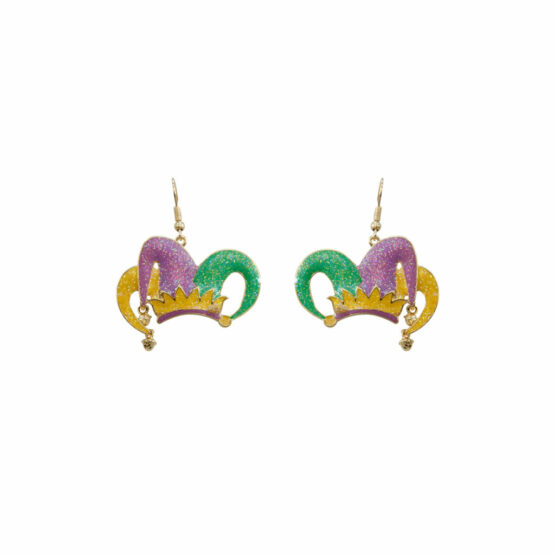28047 - g clown hat mardi gras ear Size:1.5x1.9in