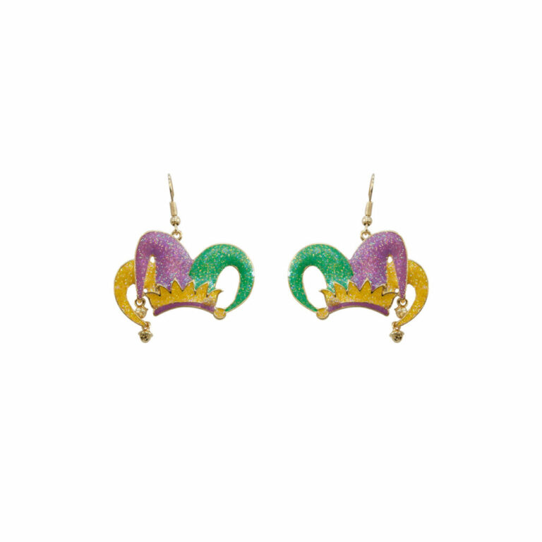 28047 - g clown hat mardi gras ear Size:1.5x1.9in