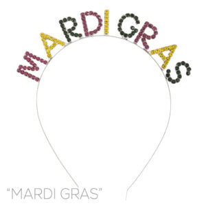 72090 - g mardi gras headband, 4.7x1in