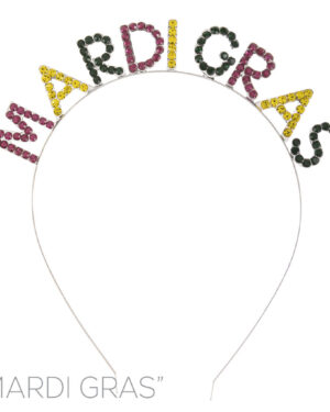 72090 - g mardi gras headband, 4.7x1in
