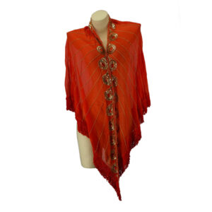 KA512 GLD - Triangle Beaded Scarf - GLD