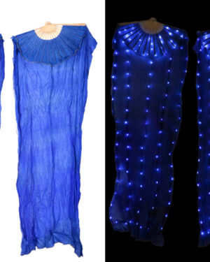 LEDJ11-1-BLU - LED Silk Fan Veil, Pair, Blue