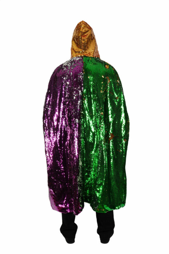 2593 - Mardi Gras Sequins Cape/Wrap - Image 5