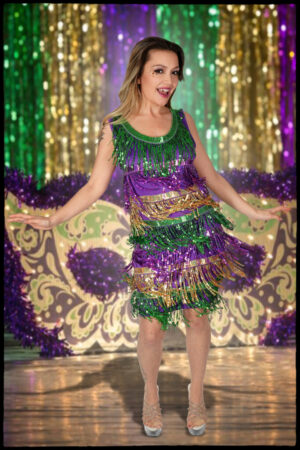 2569 - Sequin Mardigras Dress