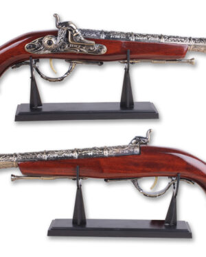 T126662 - 17" Decoration Antique Blunderbuss Model with Stand