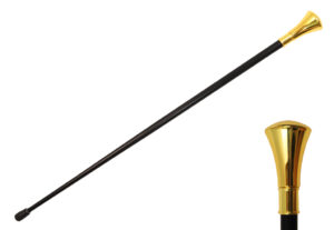 T281801GD - 35.5" Classic Walking Cane, Gold