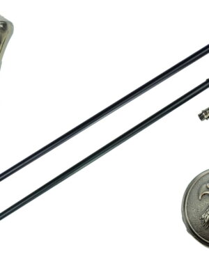 T28252 - 37" Eagle head Walking Cane with Zinc Handle