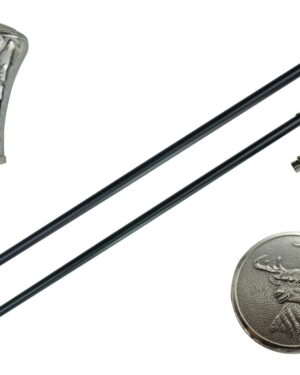 T28257 - 37" Eagle head Walking Cane with Zinc Handle, Deer
