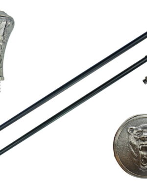 T28258 - 37" Eagle head Walking Cane with Zinc Handle, Bear