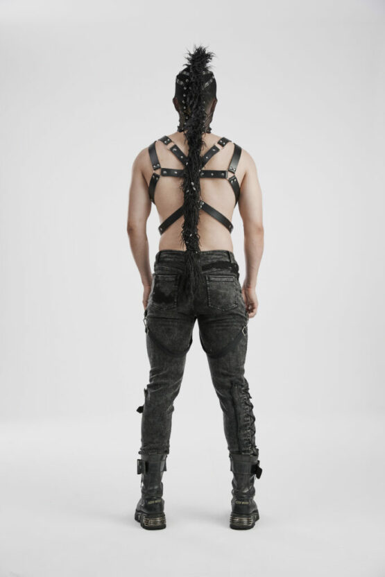 WS592 - Punk mesh mohawk hood - Image 2