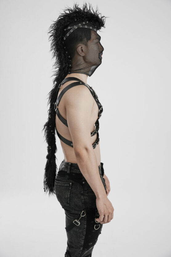 WS592 - Punk mesh mohawk hood - Image 3