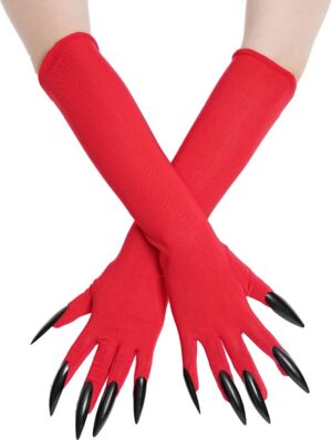 984 - Red Devil Long Gloves with Nails, packaged