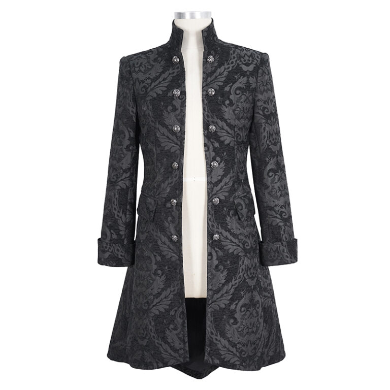 CT23301 - Brocade military style coat