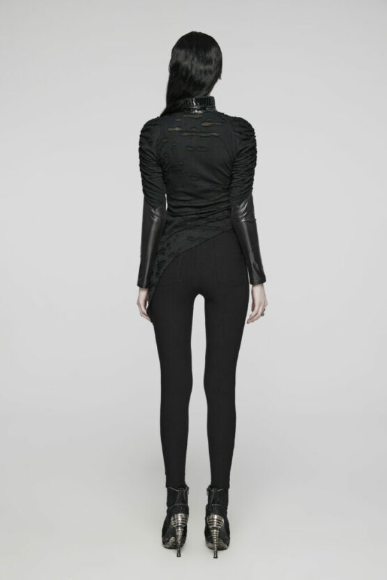 WK613 - Punk hollow  mesh leggings - Image 2