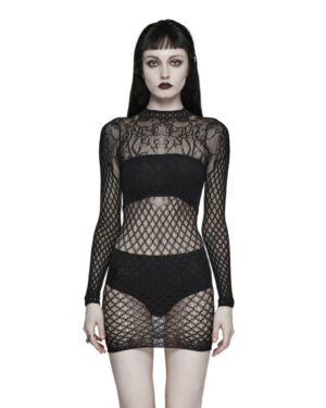 WQ717 - Goth knitted dress