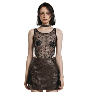 WT871 - Goth mesh bodysuit